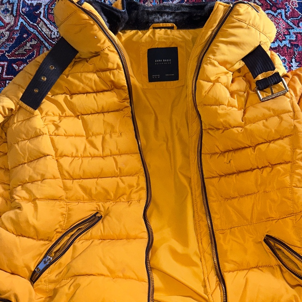 Zara Basic Puffer Jacket Size Xl Excellent Condit… - image 5